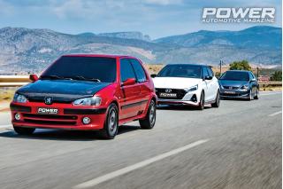 Honda Civic Type R Ep3 257Ps vs Peugeot 106 Gti 184Ps vs Hyundai i20n 250Ps 